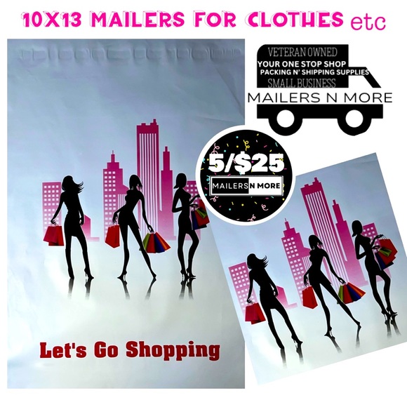 🇺🇸10x13 Mailer Fashion shipping envelope bags for clothes leggings t shirts - Picture 1 of 2